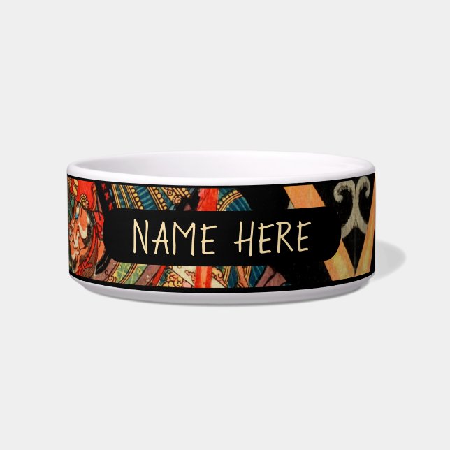 COMEDERO TAZÓN JAPONÉS PERSONALIZADO DE SAMURÁI (Frente)