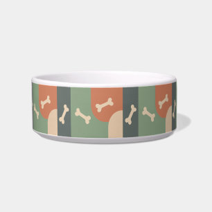 Comedero Tazón moderno funky para mascotas de terracota col