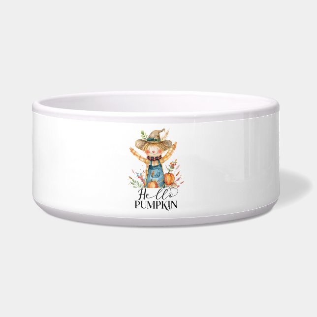 Comedero Tazón para alimentar mascotas Otoño Vibes (Frente)