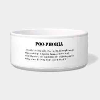Comedero Tazón para gatos Gran Poo-Foria