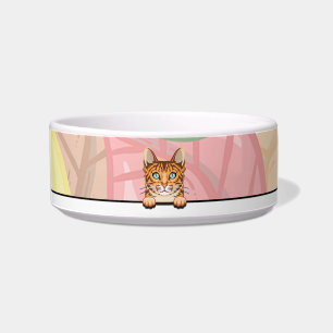 Comedero Tazón para mascota de gato Bengalí