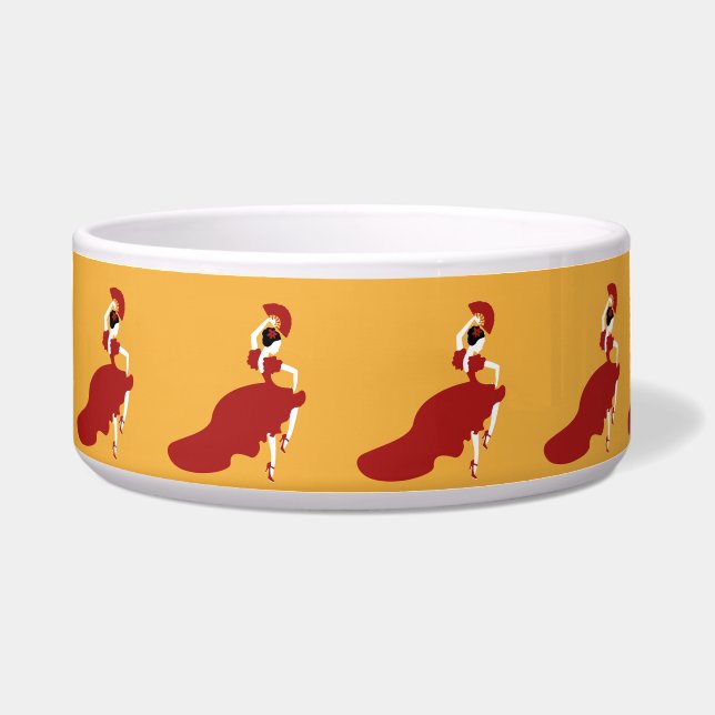 Comedero Tazón para mascotas bailarín de flamenco  (Frente)