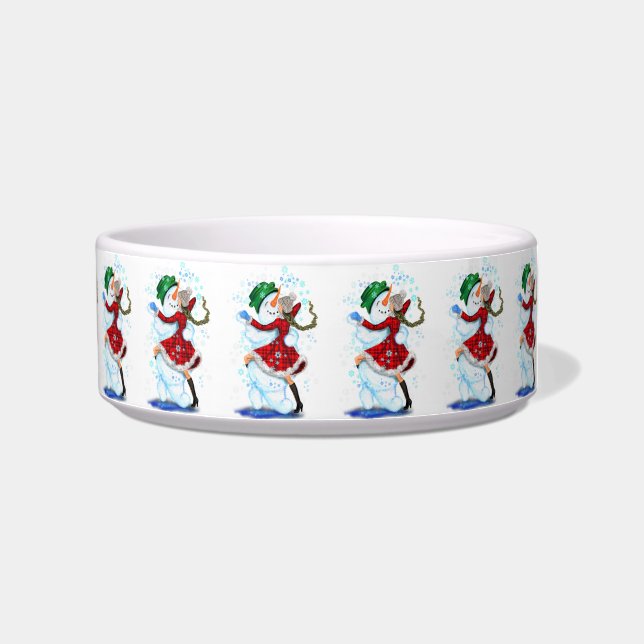 Comedero Tazón para mascotas Bailarines de Navidad (Derecha)