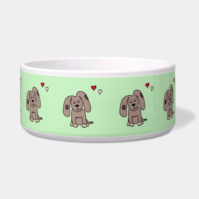 Comedero Tazón para mascotas cachorros de amor (Derecha)