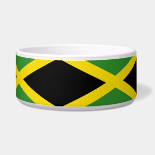 Comedero Tazón para mascotas con la bandera de Jamaica