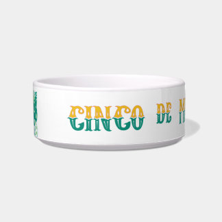 Comedero Tazón para mascotas de cerámica Cinco De Meowo