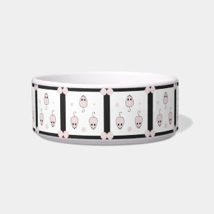 Comedero Tazón para mascotas de estética suave con patrón d