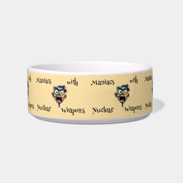 Comedero Tazón para mascotas de Maniacs (Frente)