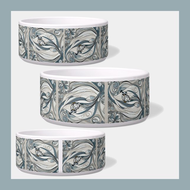 Comedero Tazón para mascotas estático de la selva (Jungle Static Pet Bowl)