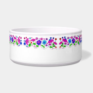 Comedero Tazón para mascotas Folk Flowers