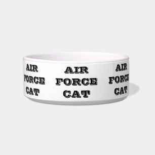 Comedero Tazón para mascotas Fuerza Aérea Gato