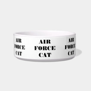 Comedero Tazón para mascotas Fuerza Aérea Gato