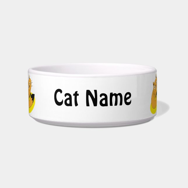 Comedero Tazón para mascotas gato sonriente (Frente)