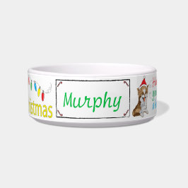 Comedero Tazón para mascotas mediano de Navidad "Navidad Pe