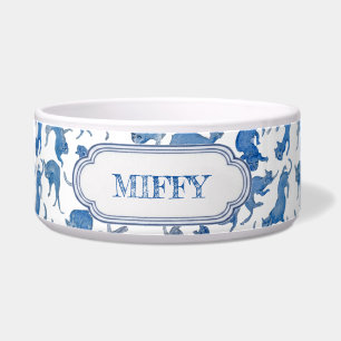 Comedero Tazón para mascotas Ming Dynasty Blue & White Floa