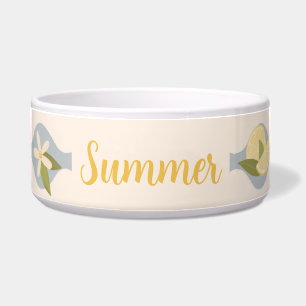 Comedero Tazón para mascotas Summer Lemons & Blossoms con n