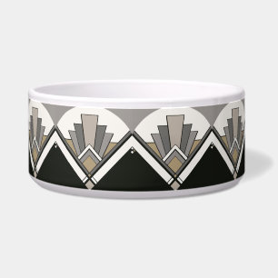 Comedero Tazón para perro con baldosas Art Deco