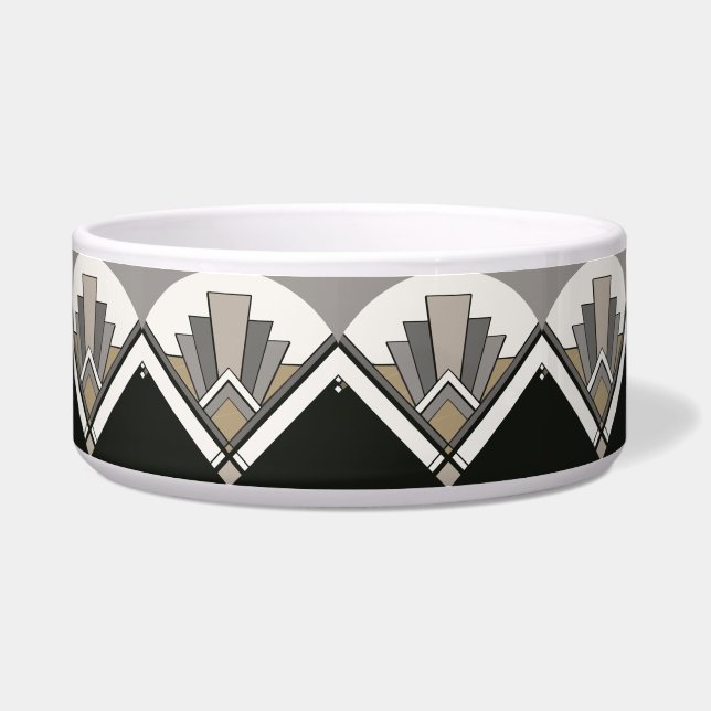 Comedero Tazón para perro con baldosas Art Deco (Derecha)