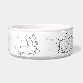 Comedero Tazón para perro Corgi Tazón de comida para mascot