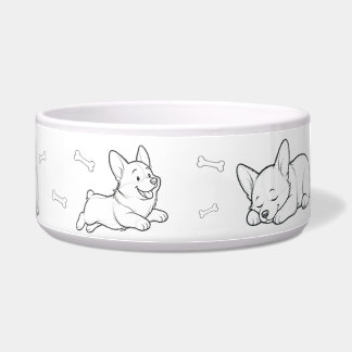 Comedero Tazón para perro Corgi Tazón de comida para mascot