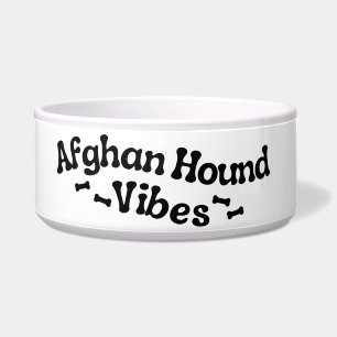 Comedero Tazón para perro de cerámica Afghan Hound Vibes