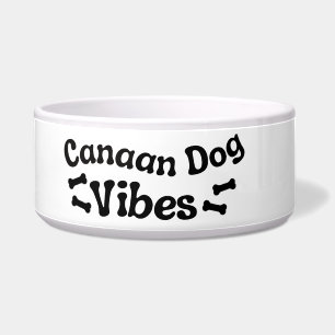 Comedero Tazón para perro de cerámica Canaan Dog Vibes