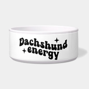 Comedero Tazón para perro de cerámica Dachshund Energy