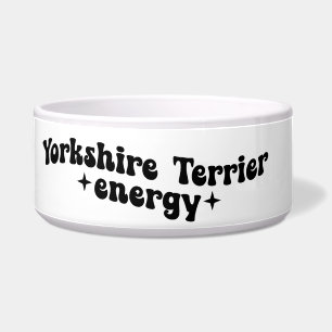 Comedero Tazón para Perro de Cerámica Yorkshire Terrier Ene