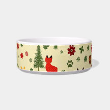 Tazón para perro de Navidad acogedor bosque – Cier