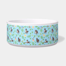 Tazón para perro Gran Danés Diseño floral primaver