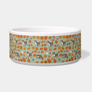 Comedero Tazón para perro Gran Danés Halloween floral Kawai