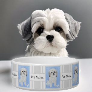 Comedero Tazón para perro Malshi con texto personalizable
