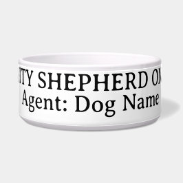Comedero Tazón para perro pastor alemán