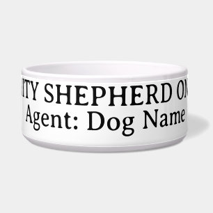 Comedero Tazón para perro pastor alemán