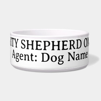 Comedero Tazón para perro pastor alemán