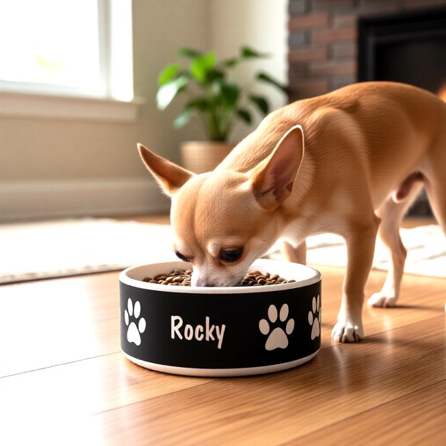 Comedero Tazón para perro pequeño Huellas de patas (Subido por el creador)