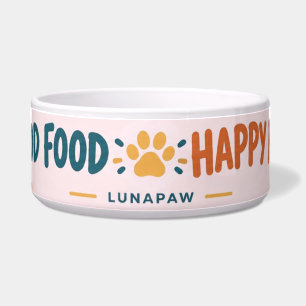 Comedero Tazón para perros Buena comida buen estado de ánim