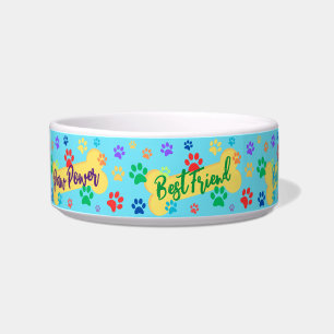 Comedero Tazón para perros de patas y huesos personalizable