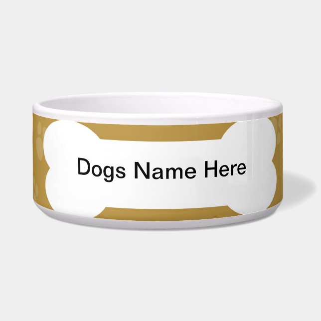 Comedero Tazón para perros - Personalizable (Frente)