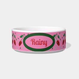 Comedero Tazón personalizado Cherry Skulls