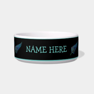COMEDERO TAZÓN PERSONALIZADO DE HELECHO Y PAUA DE NUEVA ZEL
