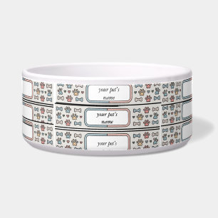 Comedero Tazón personalizado Hygge para mascotas Comida par