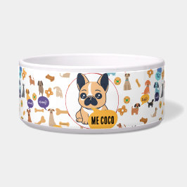 Comedero Tazón personalizado para Bulldog Francés – Diseño