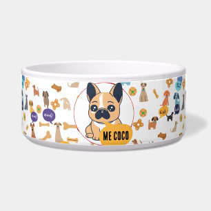 Comedero Tazón personalizado para Bulldog Francés – Diseño