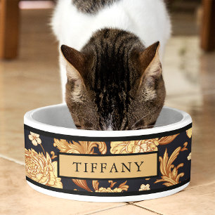 Comedero Tazón personalizado para gatos con nombre