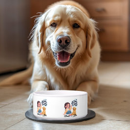 Comedero Tazón Personalizado para Mascotas del Equipo de “B