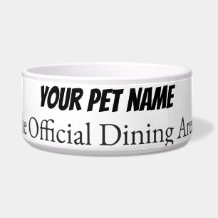 Comedero Tazón personalizado para mascotas moderno Perro