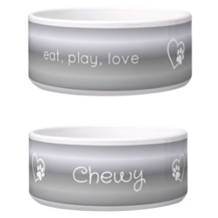 Comedero Tazón personalizado para perros con gradiente plat