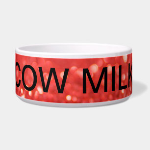Comedero Tazón retro para la cena de la "LECHE DE VACA" - N