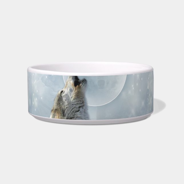 Comedero Tazones de animales de compañía Wolf Blue Moon (2) (Frente)